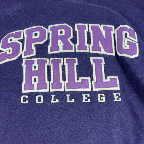 Champion Spring Hill Badger Alabama Sweatshirt Adult Small Purple Faded Crewneck - Picture 5 of 14